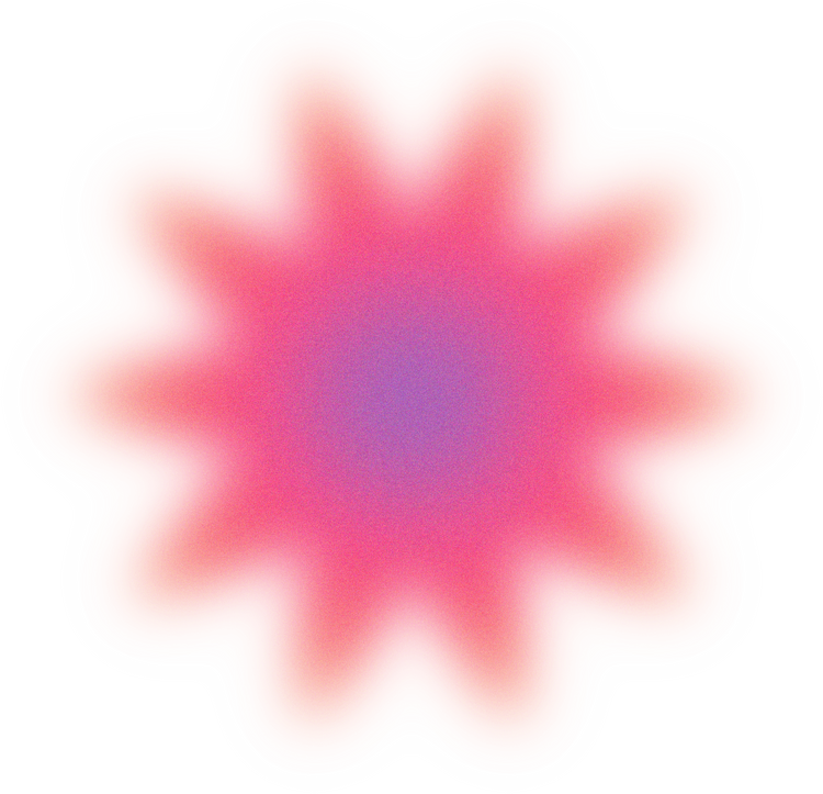 Blurry Glowing Gradient Flower 