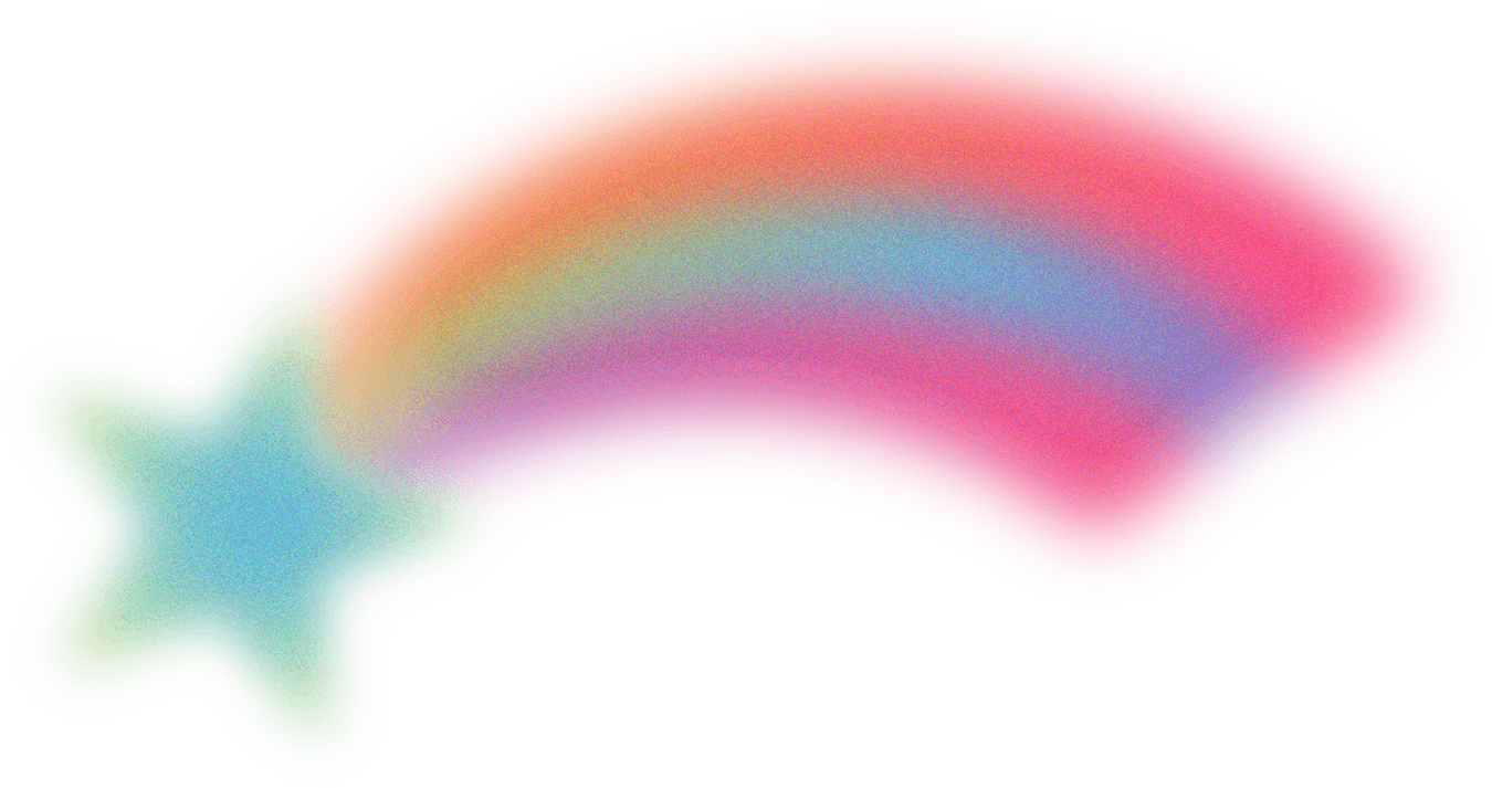 Blurry Glowing Gradient Shooting Star 