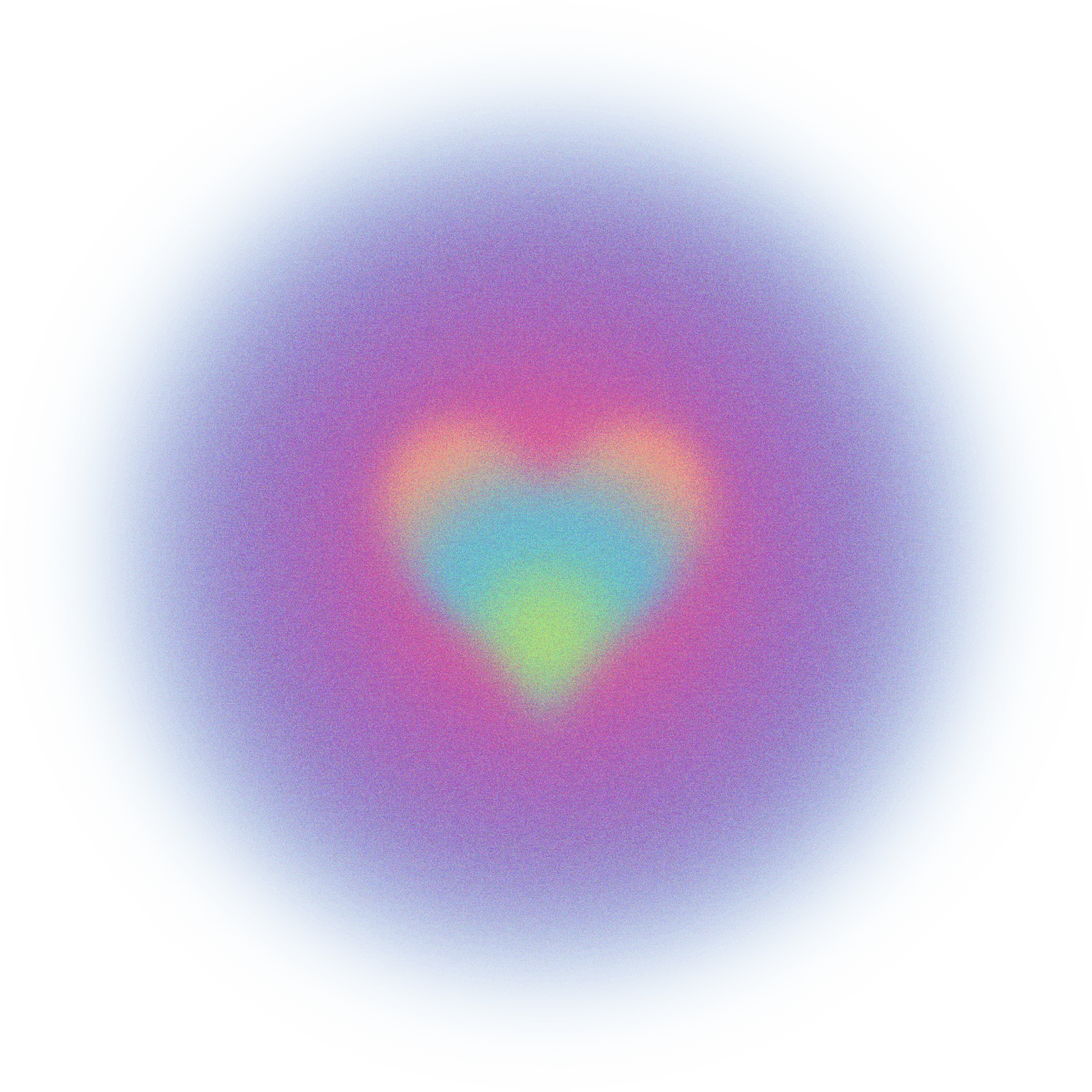 Buildable Abstract Glowing Gradient Aura Encircled Heart
